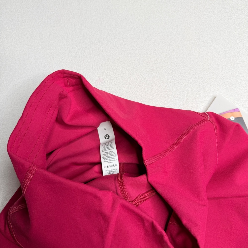 ✨NWT•Lululemon Wunder Train Contour Fit High-Rise Tight 25"•Ruby Red❤️💕 - Picture 5 of 14